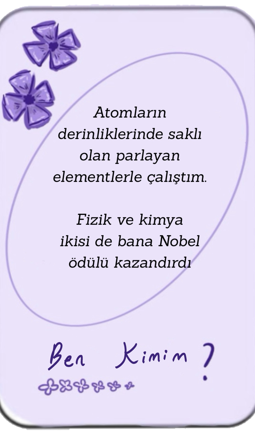 Marie Curie Bilmecesi