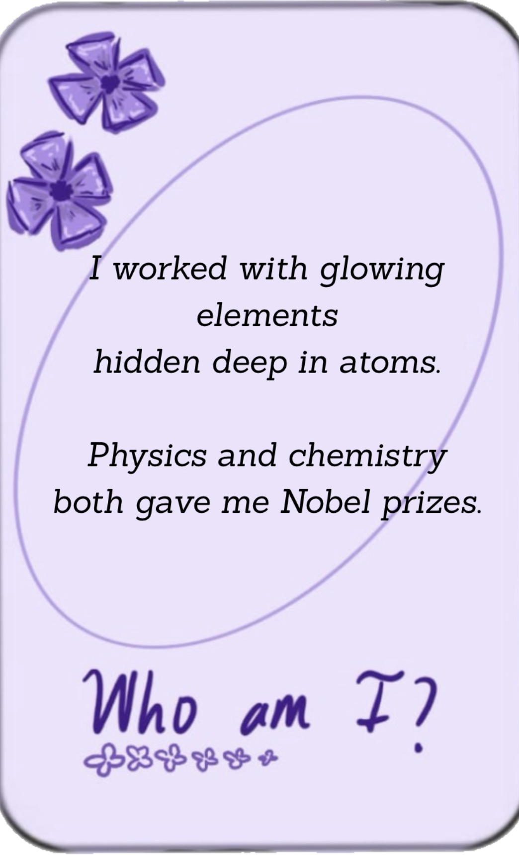 Marie Curie Riddle